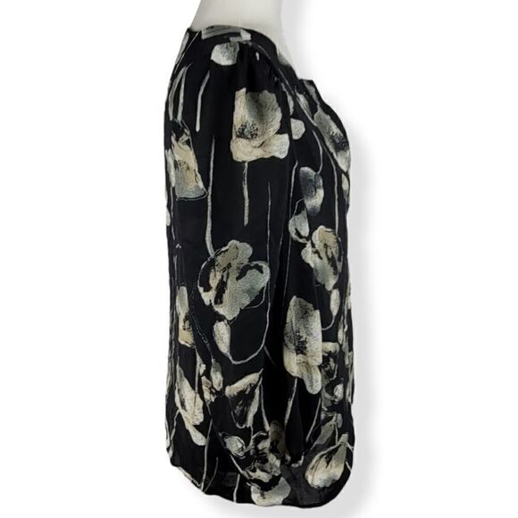 Alfani Floral band collar 3/4 sleeves Small - Picture 2 of 3